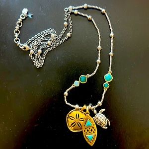 Lucky brand turtle beach 28” necklace